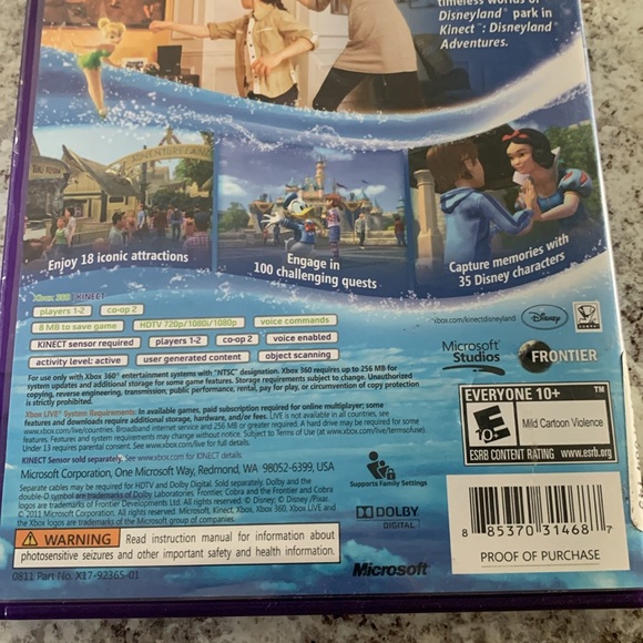 Kinect Disneyland Adventures (Microsoft Xbox 360, 2011) ML226 - Picture 6 of 7